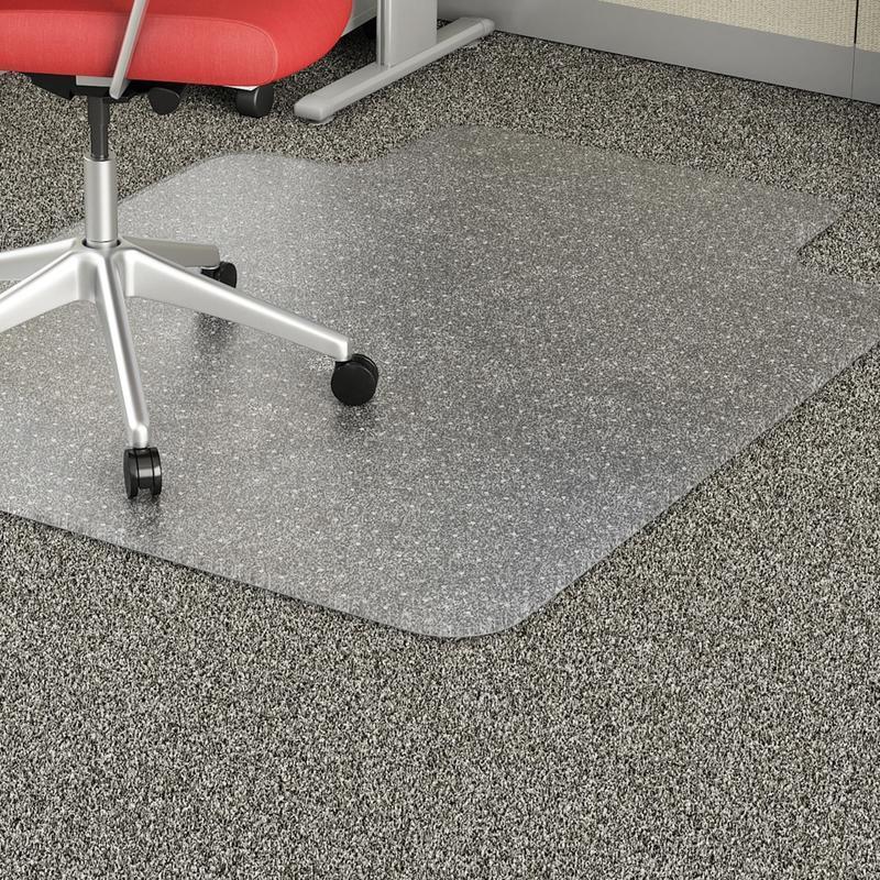 Lorell Economy Studded Chair Mat, 36in x 48in, Standard Lip (Min Order Qty 2) MPN:02156