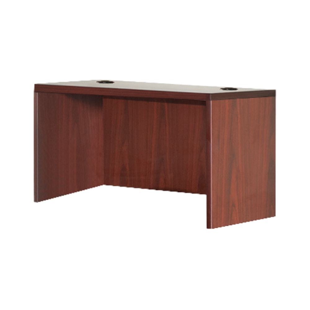 Lorell Essentials 48inW Rectangular Computer Desk Shell, Mahogany MPN:69902