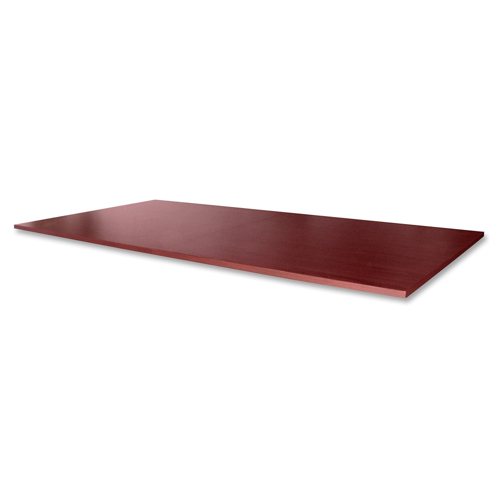 Lorell Essentials Conference Rectangle Table Top, 2-Piece, 96inW, Mahogany MPN:69148