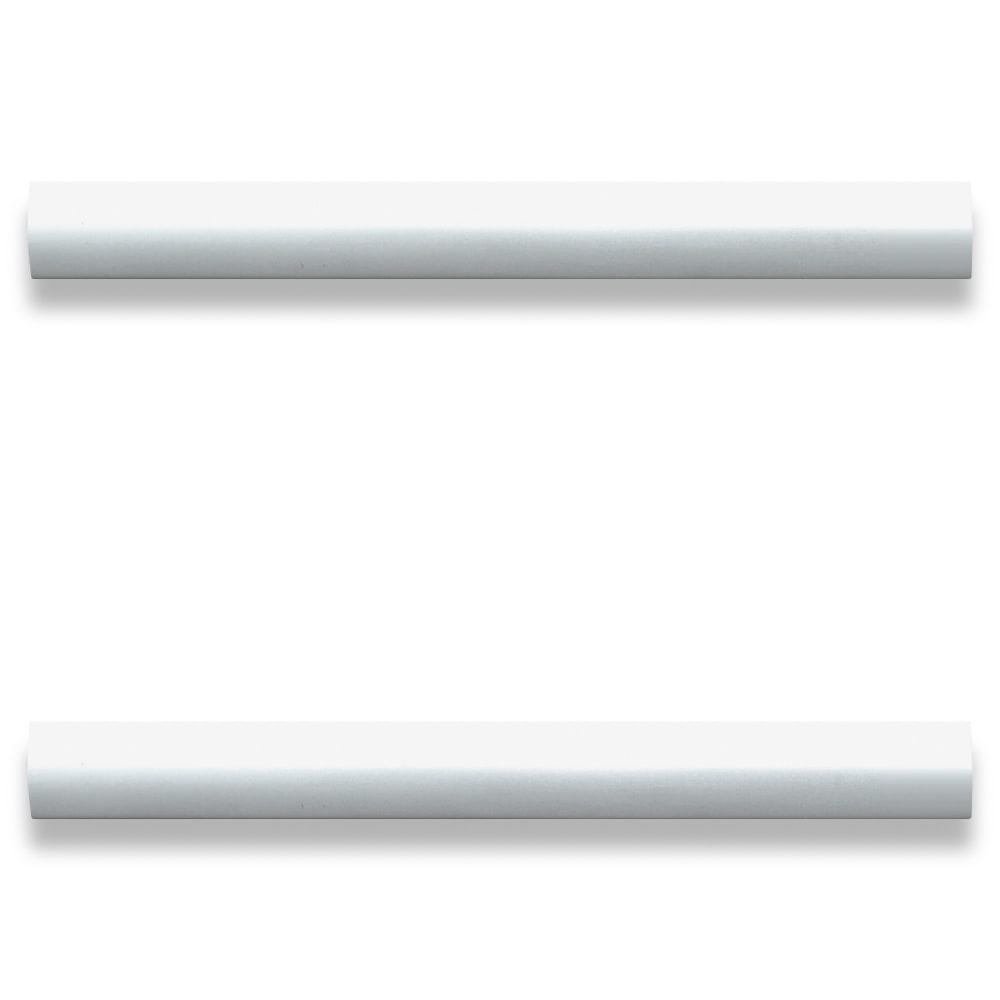 Lorell Modern Laminate Drawer Pulls, 1-1/8inH x 5-7/8inW x 5/8inD, Silver, Pack Of 2 Pulls (Min Order Qty 7) MPN:34346