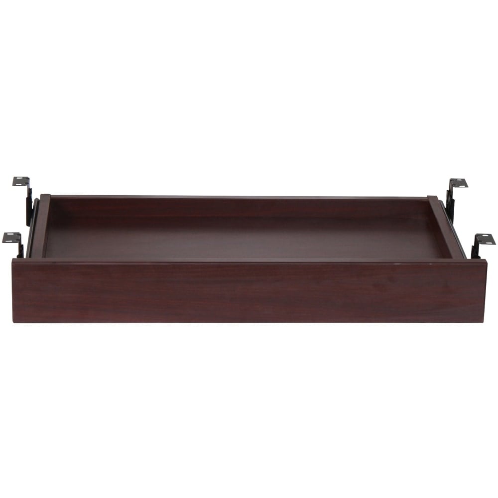 Lorell Laminate Universal Center Drawer, 5-1/8inH x 28-7/16inW x 16-3/4inD, Mahogany MPN:87524