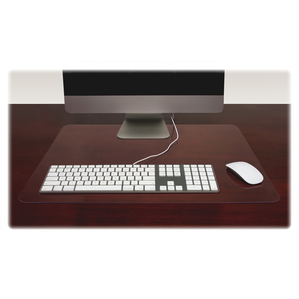 Lorell Desk Pad, 24in x 19in, Rectangle, Clear (Min Order Qty 4) MPN:39652