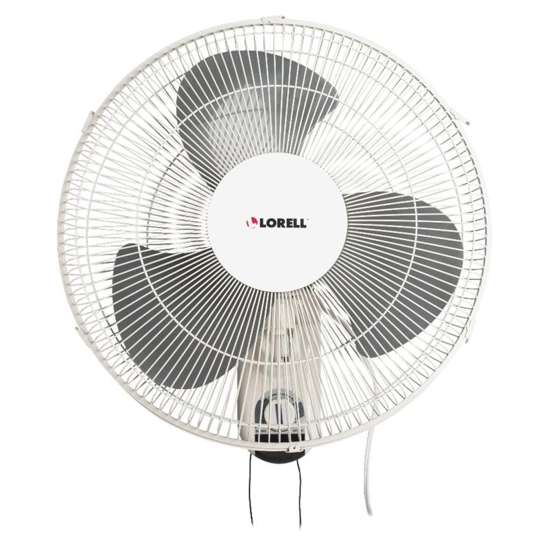 Lorell 16in 3-Speed Wall Mount Fan With Pull Chain, White (Min Order Qty 2) MPN:49256