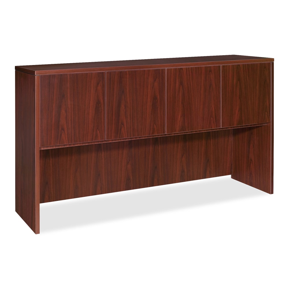 Lorell Essentials Series Hutch, 72inW, Mahogany MPN:69382