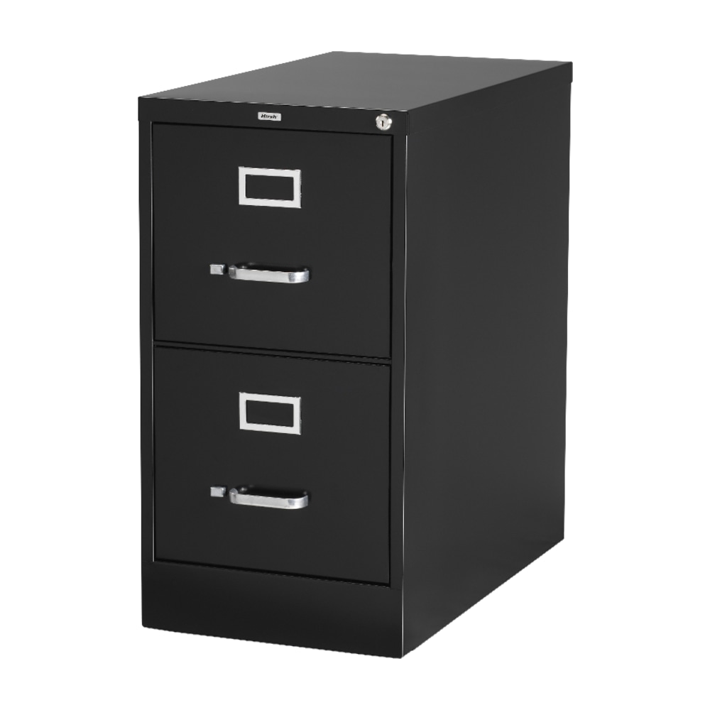 Lorell Fortress 22inD Vertical 2-Drawer Letter-Size File Cabinet, Black MPN:42291