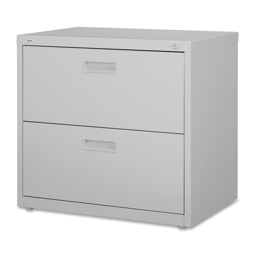 Lorell 30inW x 18-5/8inD Lateral 2-Drawer File Cabinet, Light Gray MPN:60558