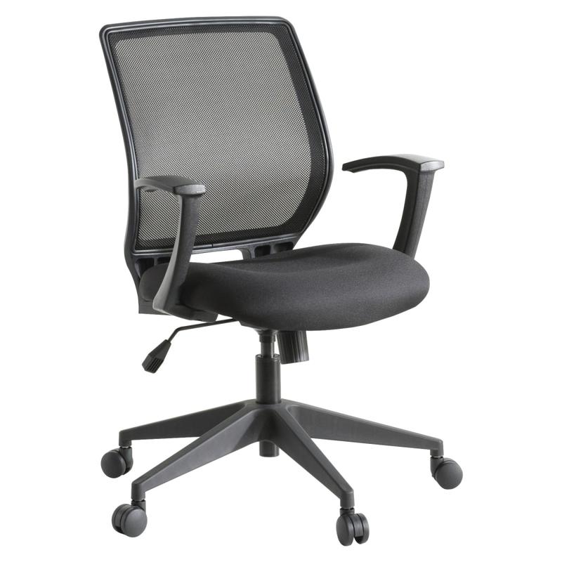 Lorell Mesh Mid-Back Office Chair, Black MPN:84868