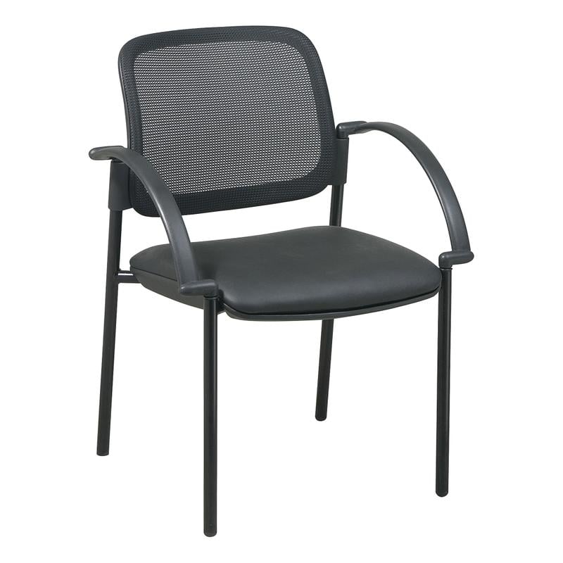 Lorell Breathable Mesh Guest Chair, Black MPN:60462