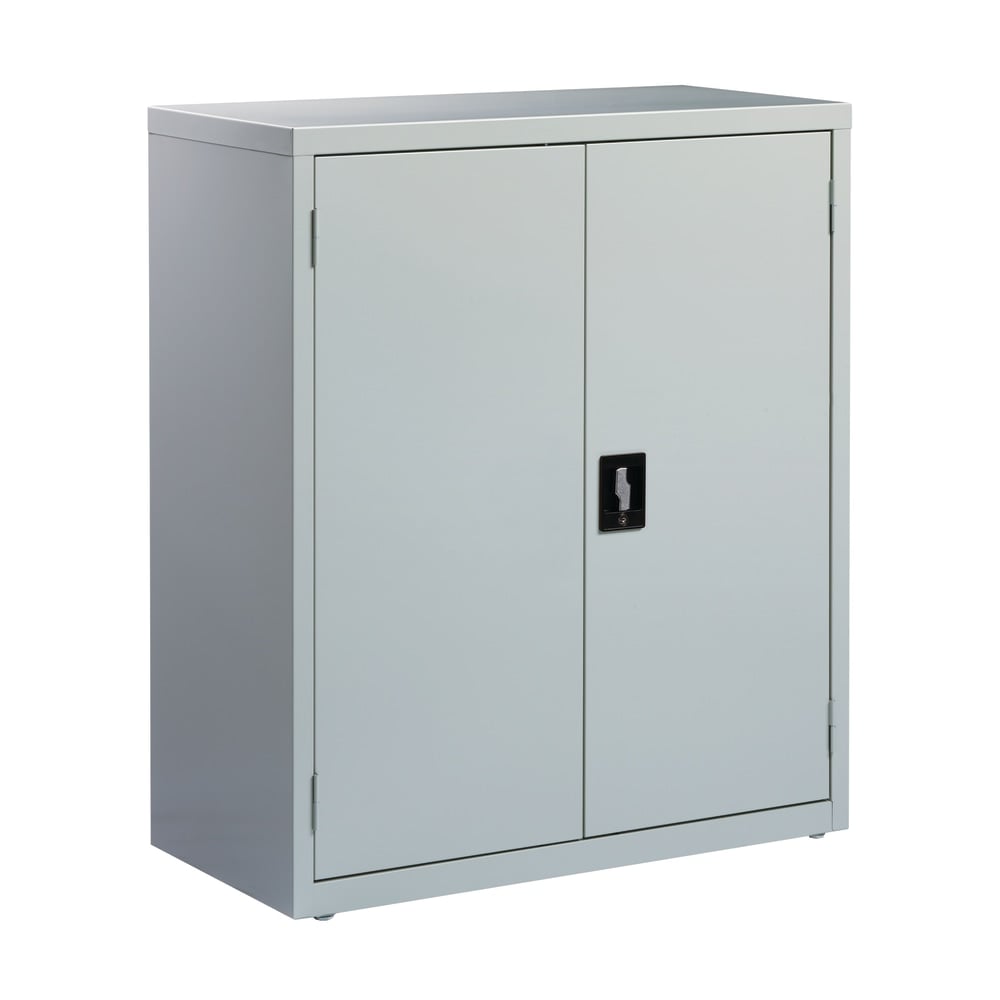 Lorell Fortress Series 18inD Steel Storage Cabinet, Fully Assembled, 3-Shelf, Light Gray MPN:41303