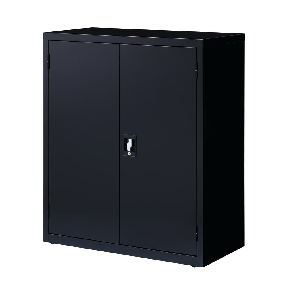 Lorell Fortress Series 18inD Steel Storage Cabinet, Fully Assembled, 3-Shelf, Black MPN:41305