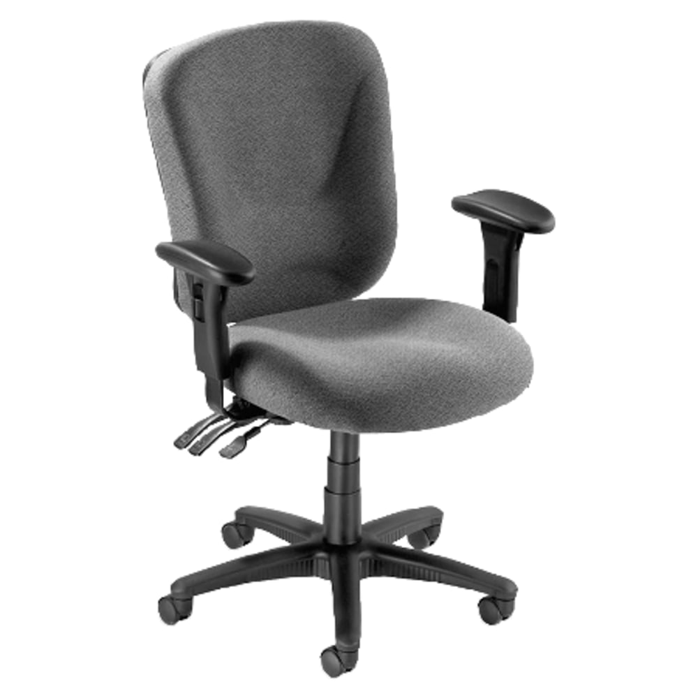 Lorell Accord Series Mid-Back Fabric Task Chair, Gray MPN:66125