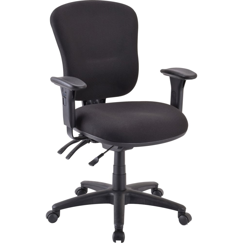 Lorell Accord Series Mid-Back Fabric Task Chair, Black MPN:66128