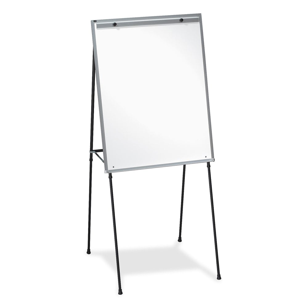 Lorell Non-Magnetic Dry-Erase Whiteboard Easel, 34in x 28in, Metal Frame With Black Finish MPN:75684