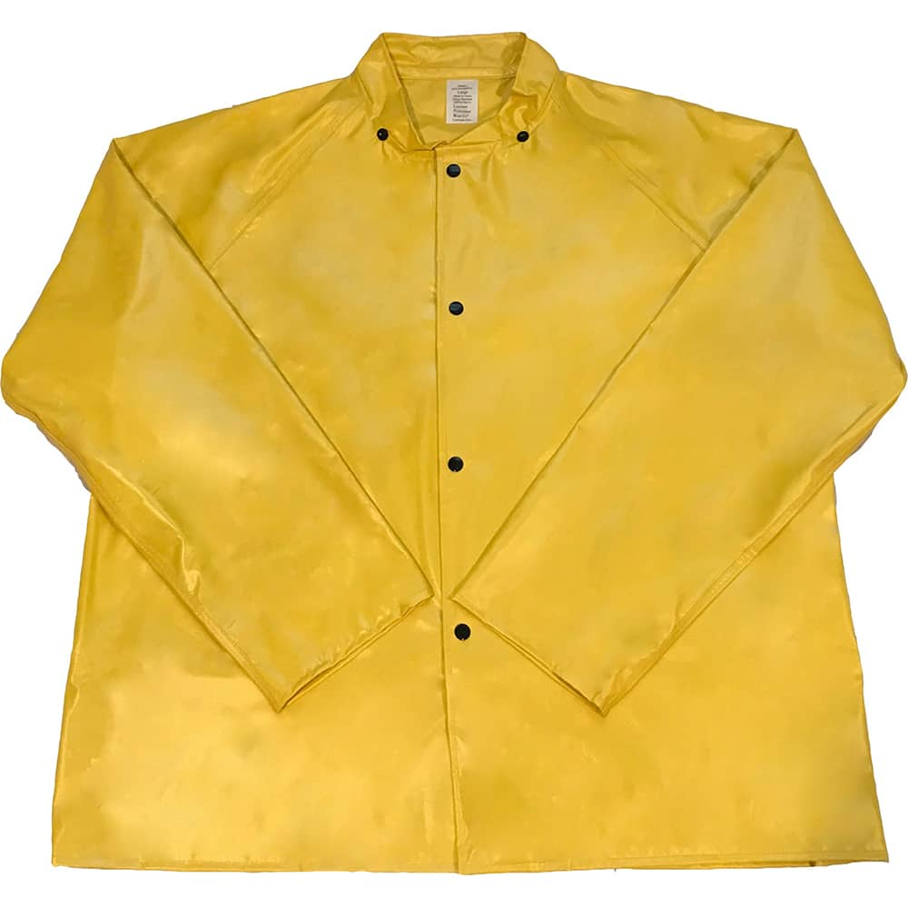 Rain Jacket: Size 3XL, Yellow, PVC & Nylon MPN:200SCJYL3X