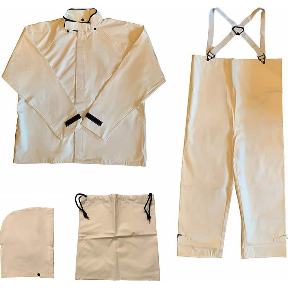 Coveralls: Size 3XL, White, PVC & Nylon MPN:210STSWH3X