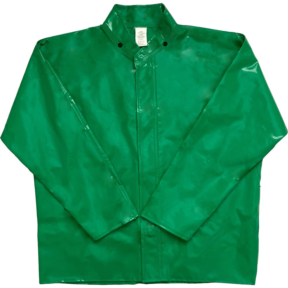 Rain Jacket: Size 2XL, Kelly Green, PVC, Polyester & Polyurethane MPN:250SCJGR2X