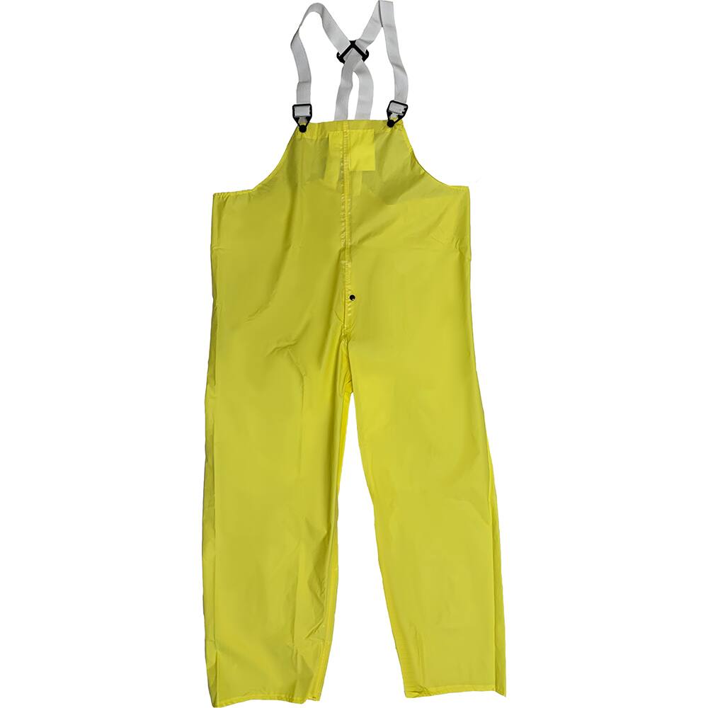 Bib Overalls & Suspenders: Size M, Lemon Yellow, Polyurethane & Nylon MPN:400BTFYLMD