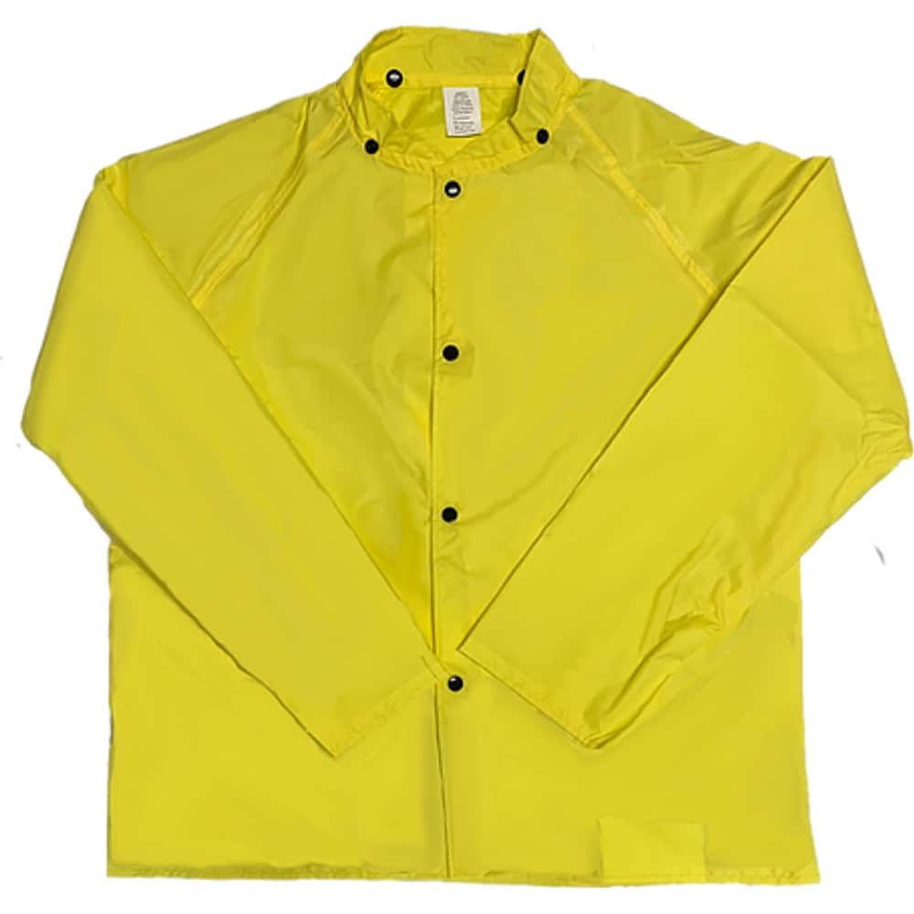 Rain Jacket: Size 3XL, Lemon Yellow, Polyurethane & Nylon MPN:400SCJYL3X