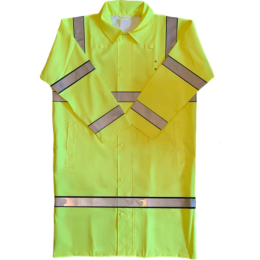 Coat: Size 4XL, Fluorescent Yellow, Polyester & Polyurethane MPN:900SHCFY4X