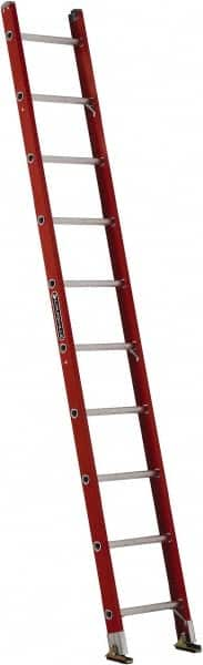 10' High, Type IA Rating, Fiberglass Single Ladder MPN:FE3110