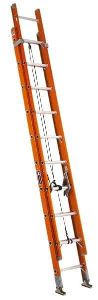 16' High, Type IA Rating, Fiberglass Industrial Extension Ladder MPN:FE3216