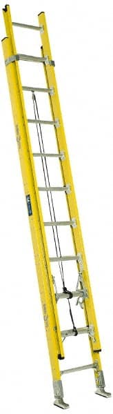 20' High, Type IAA Rating, Fiberglass Industrial Extension Ladder MPN:FE4220HD