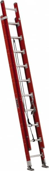 16' High, Type IA Rating, Fiberglass Industrial Extension Ladder MPN:FE7216