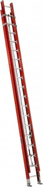 40' High, Type IA Rating, Fiberglass Industrial Extension Ladder MPN:FE7240