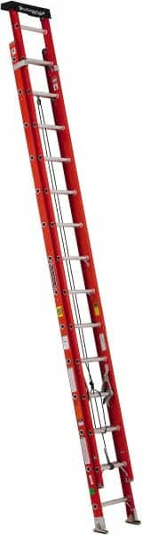 28' High, Type IA Rating, Fiberglass Industrial Extension Ladder MPN:L-3022-28PT