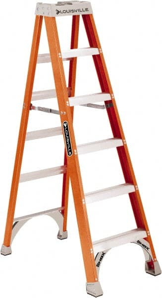 3-Step Fiberglass Step Ladder: Type IA, 4' High MPN:FS1504