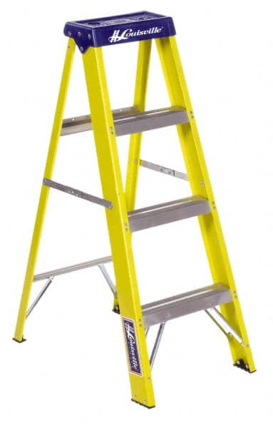 3-Step Fiberglass Step Ladder: Type I, 4' High MPN:FS2004