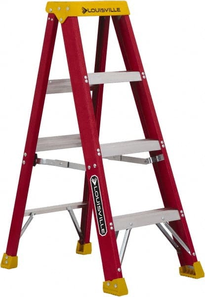 3-Step Fiberglass Step Ladder: Type IA, 4' High MPN:L-3016-04