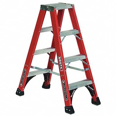 Twin Stepladder Fbrgls IAA 4ft FM1400HD MPN:FM1404HD