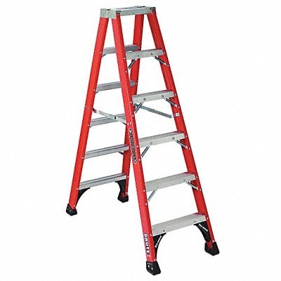 Twin Stepladder Fbrgls IAA 6ft FM1400HD MPN:FM1406HD