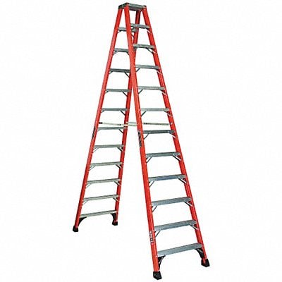 Twin Stepladder Fbrgls IAA 12ft FM1400HD MPN:FM1412HD