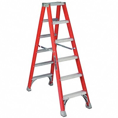 Twin Stepladder Fiberglass IA 6ft FM1500 MPN:FM1506