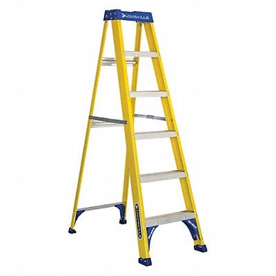 Stepladder Fiberglass 6 ft H 250 lb Cap MPN:FS2006