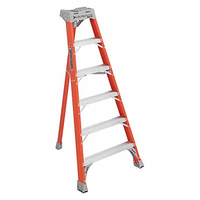 Tripod Stepladder 6 ft H Fiberglass MPN:FT1506