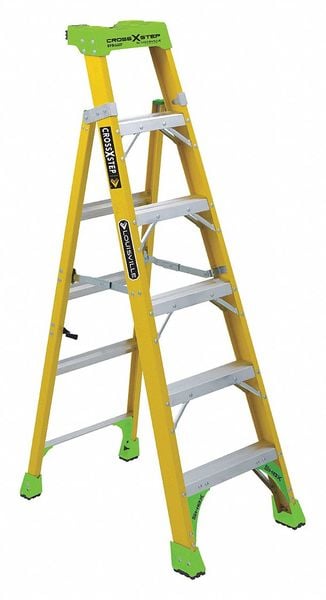 Stepladder Fiberglass 375 lb IAA 6 ft. MPN:FXS1406HD