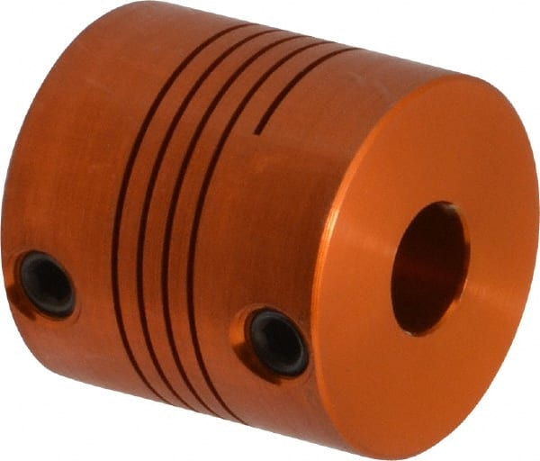 Flexible Screw Hub: Anodized Aluminum, 3/16