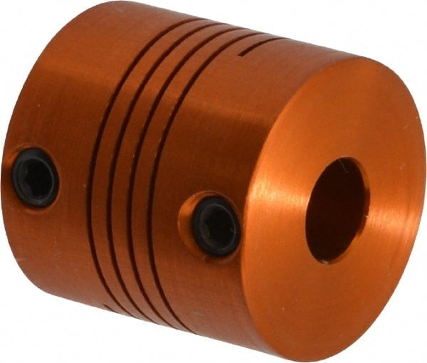 Flexible Screw Hub: Anodized Aluminum, 1/4