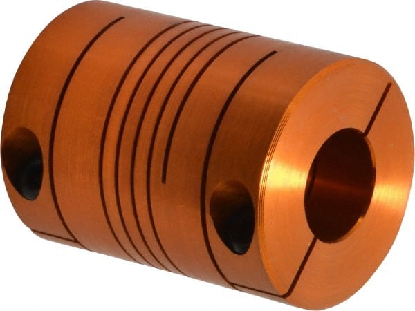 Flexible Screw Hub: Anodized Aluminum, 3/8