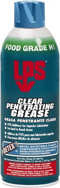 Penetrating Grease: 11 oz Aerosol Can, With Polytetrafluroethylene MPN:06716