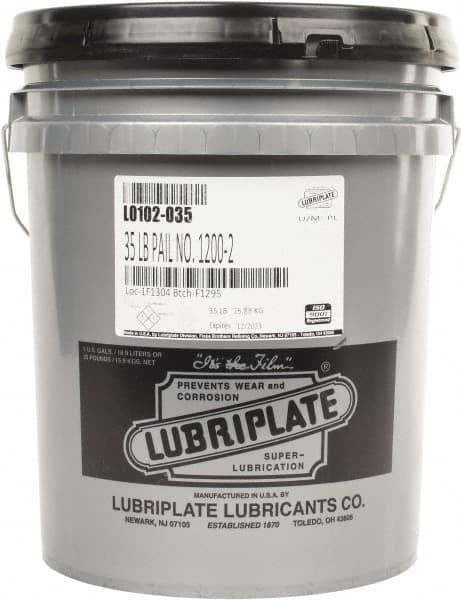 Extreme Pressure Grease: 35 lb Pail, Lithium 12 Hydroxy MPN:L0102-035