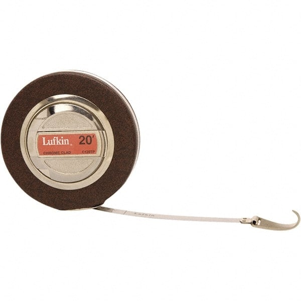 Tape Measure: 20' Long, 10 mm Width, Silver Blade MPN:C106PMN