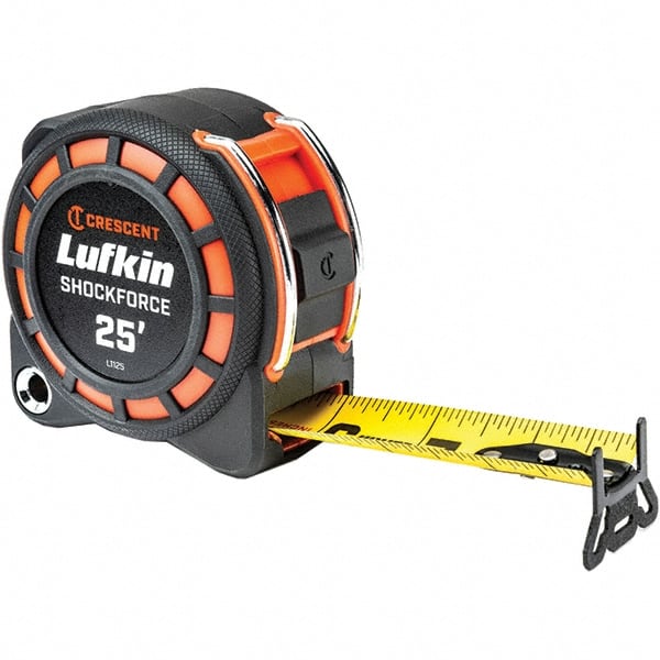 Tape Measure: 25' Long, 1-3/16