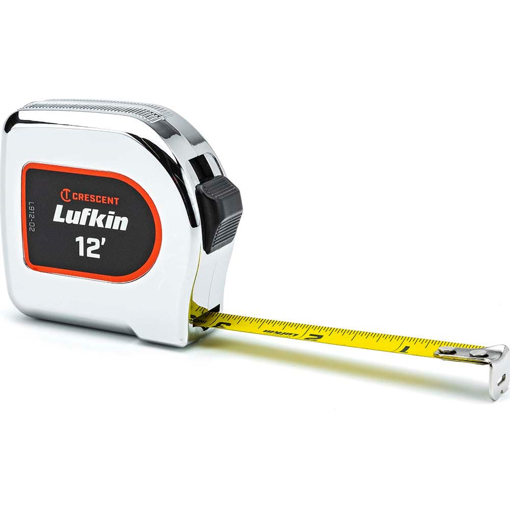 Tape Measure: 12' Long, 1/2