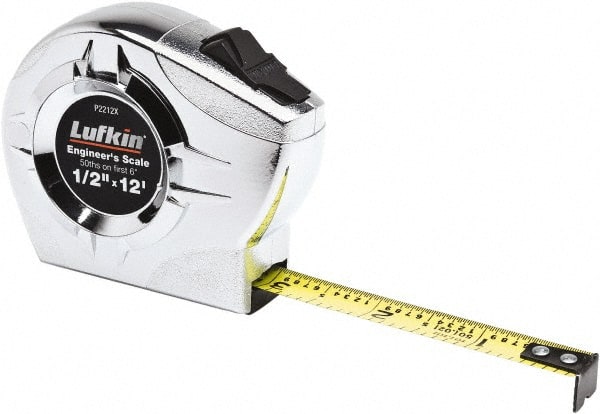 Tape Measure: 12' Long, 1/2