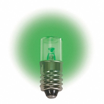 Miniature LED Bulb T3-1/4 Green 0.1W MPN:2FNL6