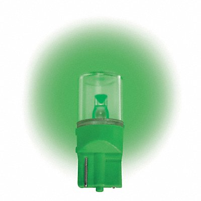 Miniature LED Bulb T3-1/4 Green 1W MPN:2FNR9
